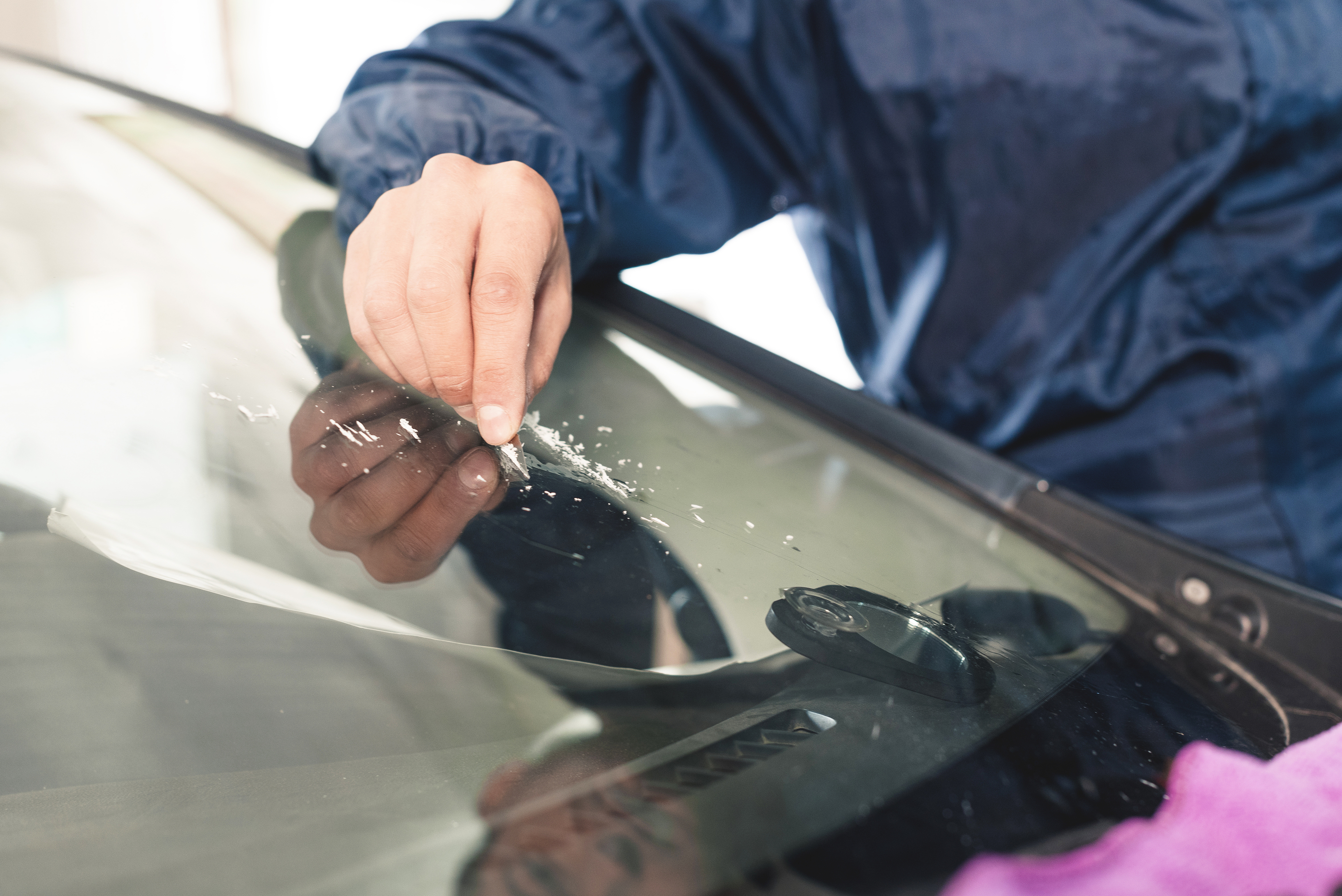 Here's how to deal with annoying scratches on your windshield